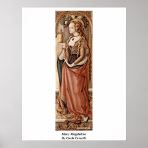 Maria Magdalena. Durch Carlo Crivelli Plakatdruck