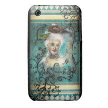 Marie Anntoinette Aqua blaues "TAYLOR" iPhone star iPhone 3 Cover