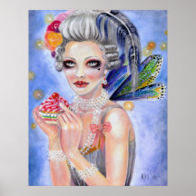 Marie Antoinette ließ sie kleinen Kuchen essen Plakat