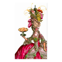 Marie Antoinette Pfau-Platzkarte/Geschäft Visitenkarten Vorlagen