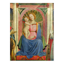 Marienaltar, Szene: Maria-MIT nettes und Heiligen, Postkarte