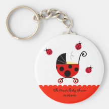 Marienkäfer-Baby-Duschen-Gastgeschenk Keychains Schlüsselbänder