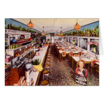 Marietta Ohio Restaurant-Innenraum Grußkarten