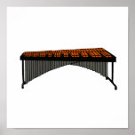 Marimba-Entwurfs-Grafik 1 Plakat
