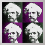 Mark- TwainPop-Kunst-Druck Plakat