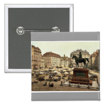 Marktplatz, Wien, Austro-Ungarn ausgezeichnetes P Anstecknadelbutton