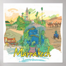 Marrakesch Posterdruck