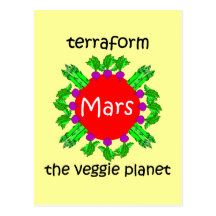 Mars Postkarte