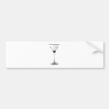 Martini-Glas Autoaufkleber