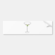 Martini-Glas Autosticker