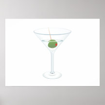 Martini Glass Print