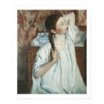 Mary Cassatt - Mädchen, das ihr Haar-Plakat verein poster