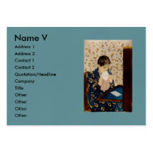 Mary Cassatts der Buchstabe (circa 1891) Visitenkarten Vorlage