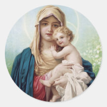 Mary, die Jesus hält Sticker
