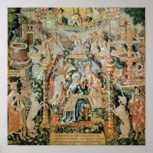Mary im Tempel, Szenen vom Leben von Poster