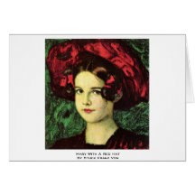 Mary mit Red Hat durch festen Franz Von Karten