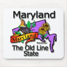 Maryland die alte Staats-Linie Vogel Mousepads