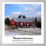 Maryland-Pferdebauernhof Poster