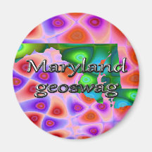 Maryland-Staat Geocaching liefert Magneten Geoswag