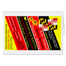 Maryland-Staats-Symbole Grußkarte