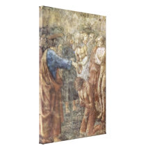Masaccio - die Taufe eines Bekehrten Leinwanddrucke