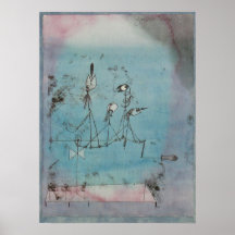 Maschinen-Plakat Paul Klees Twittering