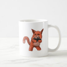 Maschinengewehr- Cat_orange Kaffeetasse