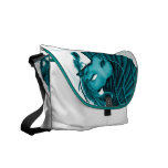 Maskerade in der aquamarinen Rickshaw-Bote-Tasche Kuriertaschen