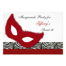 Maskerade-Party Einladung des Bonbon-16