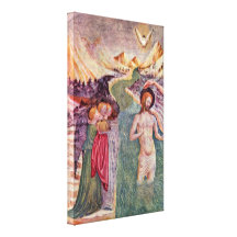 Masolino da Panicale - Taufe von Christus Leinwanddrucke