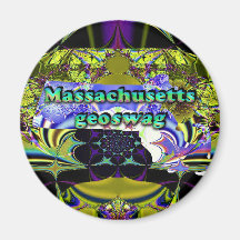 Massachusetts Geocaching liefert Magneten Geoswag