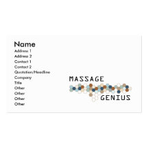 Massage-Genie Visitenkartenvorlagen