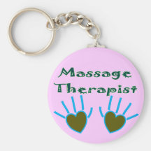 Massage-Therapeut-Herz übergibt Geschenke Schlüsselanhänger