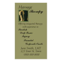 Massage-Therapie Visitenkarte