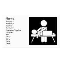 Massage-Therapie-Visitenkarte