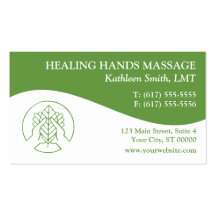 Massage-Therapie-Visitenkarten