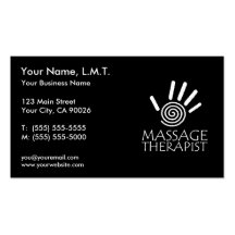 Massage-Therapie-Visitenkarten