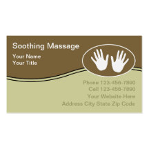 Massage-Visitenkarten