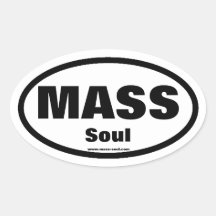 MassenSoul Oval-Aufkleber