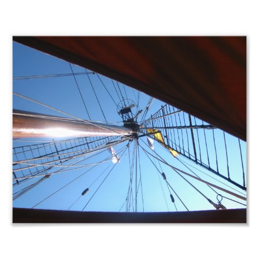 Mast und Seile - Foto-Druck