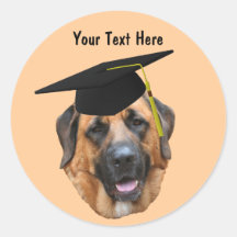 Mastiff Abschluss-Kappen-im lustigen Hundeaufklebe