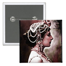Mata Hari 1910 Buttons
