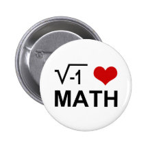 Mathe I <3 Anstecknadel