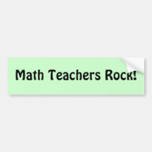 Mathe-Lehrer-Felsen! Auto Sticker