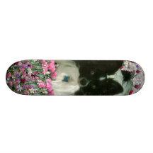 Matisse in den Blumen - weiß u. in schwarzem Papil Individuelles Deck