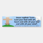 Matthew-22:37 heilige Bibel-neue internationale Ve Autosticker