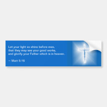 Matthew-5:16 Auto Aufkleber