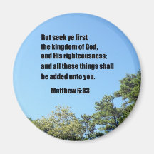 Matthew-6:33 Kühlschrankmagnet