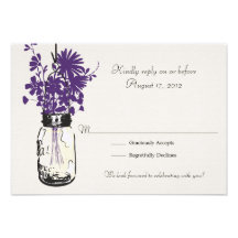 Maurer-Glas u. Wildblumen UAWG Karte Personalisierte Einladungskarte