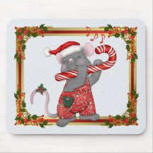 Maus stimmt Sankt Mousepad ab